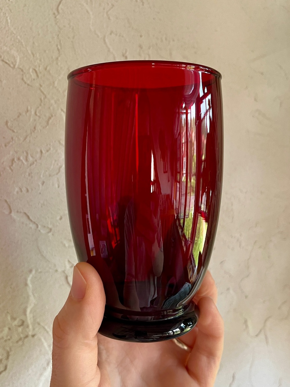 Ruby Red Vintage Glasses (mid-century)